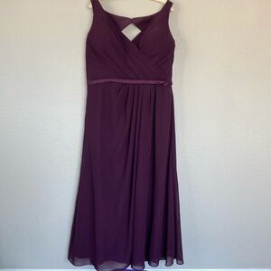 CHRISTINA WU Collection Aubergine Style 22713 Purple Formal Party Gown Sz20